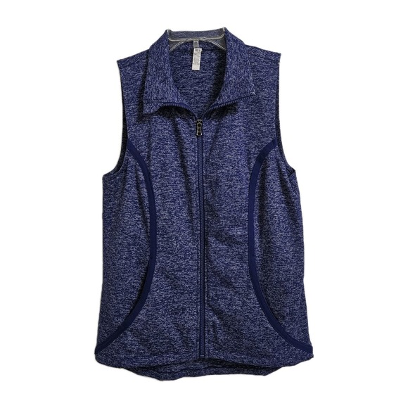 Under Armour Jackets & Blazers - Under Armour Vest Womens Sm Blue Space Dye Full Zip Fitted  Athletic Athleisure